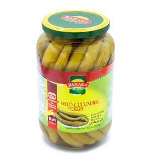 Wild Cucumbers pickles "BARAKA" 1000 g * 12